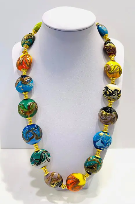 Vetromania - Murano Glass - Halsketting en armband set - Glas
