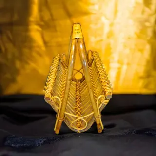 Tijdschriftenrek van bamboe en rotan Handgemaakt, jaren 60 (1) - Modern - Bamboe