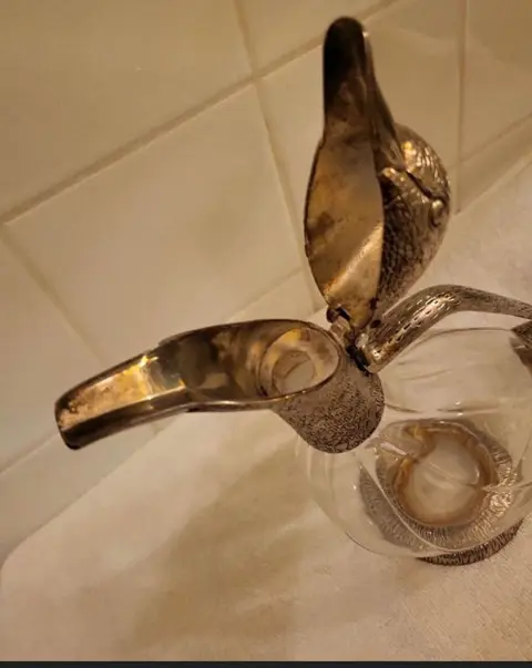 RCA - Karaf (1) - Art Deco - Loodkristal en verzilvering