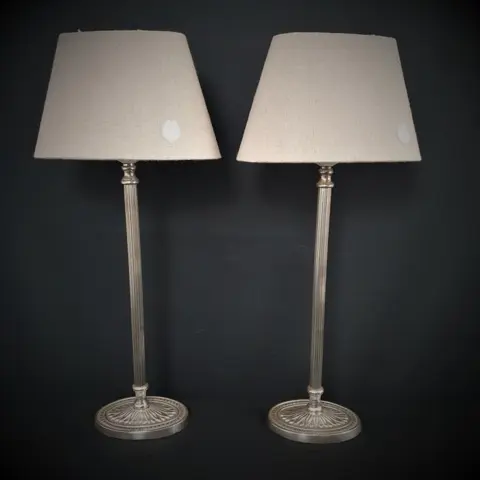 Tafellamp - messing vechroomd