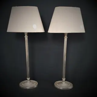 Tafellamp - messing vechroomd