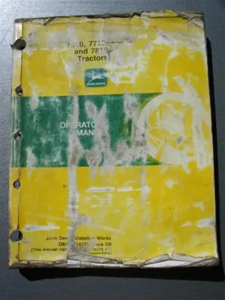 Manual JD 7610 / 7710 / 7810