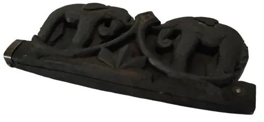 Leuke antieke opiumdoos olifantenschubben - Hout, Koper