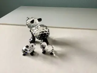 Swarovski - Panda mother 181080 - 2 x Panda Baby 181081 - Boxed (3) - Kristal