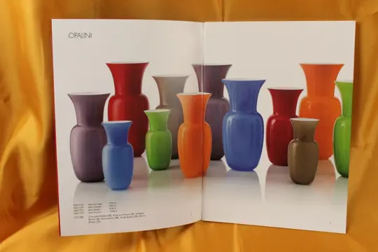 Carlo Nason - Nason/Murano.com - Grote opaalvaas (36 cm) - Glas