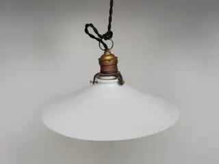 Hanglamp (3) - Art Deco - Opaline glas