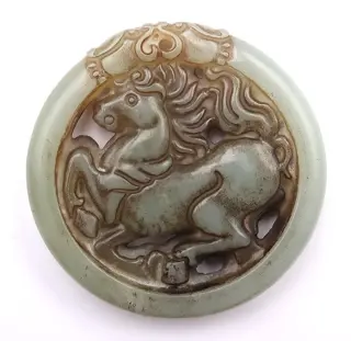 Beschermend Amulet - Windpaard Lungta - Draken geconfronteerd - Serpentijn - Helende energieën en goede bestemming