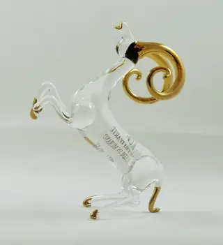 Rubelli Vetri d'Arte - Murano glas "zodiac" ram dec. 24kt goud - Muranoglas en 24kt vloeibaar goud