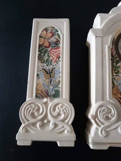 Pendule met vazen - Keramiek - 20e eeuw