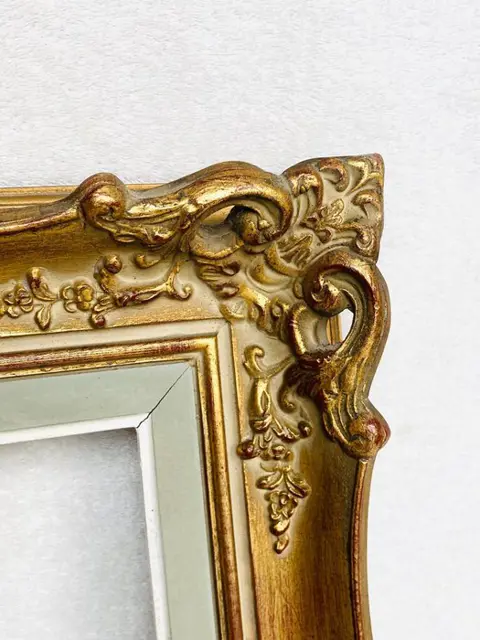 Prachtig reliëf verguld houten frame - Franse elegantie (1) - Hout