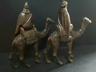 Kamelen met gravures en koningen (4) - Brons (verguld/verzilverd/gepatineerd/koud geschilderd)