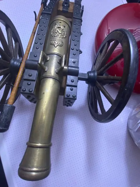 Kanon Napoleon XVIII-XIX - Art Deco - Hout, brons