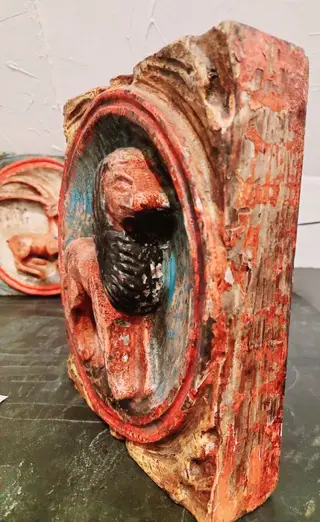 Twee muur of stills, 3D (2) - Hout