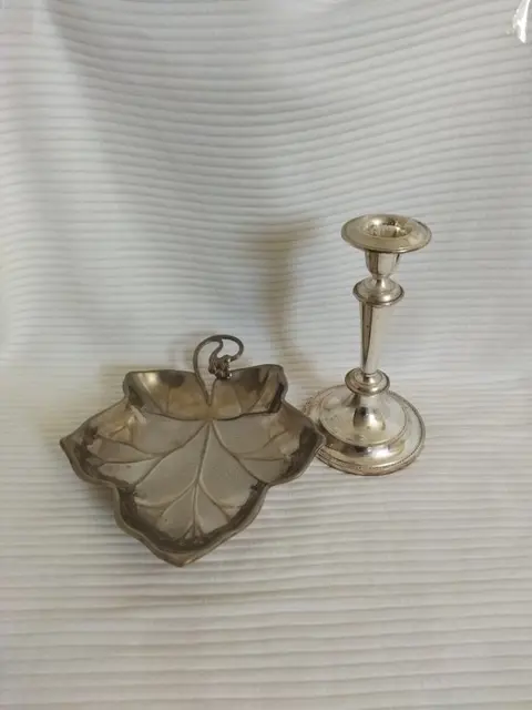 Juwelendoosje, Kandelaar (2) - Verzilverd