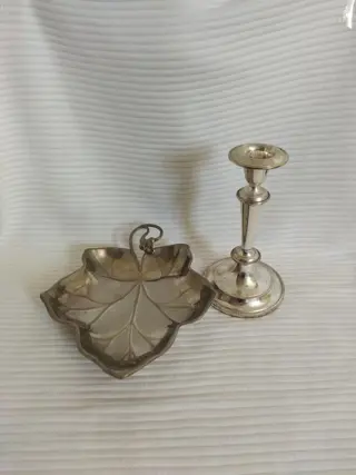 Juwelendoosje, Kandelaar (2) - Verzilverd