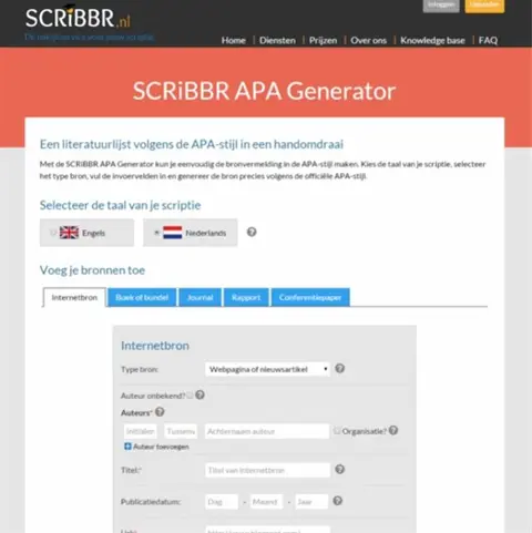 APA bronvermelding en scriptie controleren op plagiaat