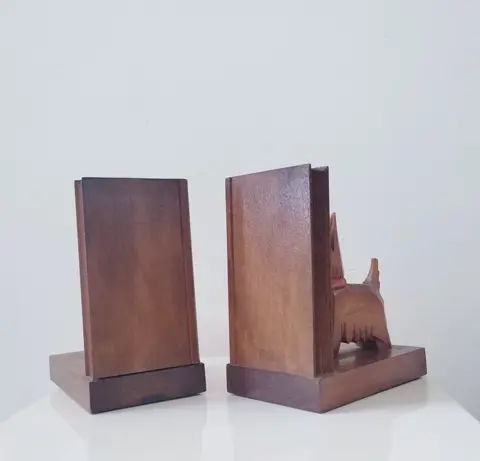 Boekensteunen (2) - Amsterdamse School - Hout