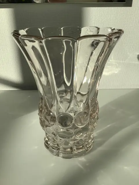 Val Saint Lambert - Vaas (1) - Art Deco - Kristal