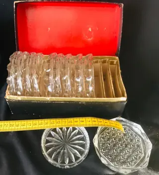 2 sets onderzetters kristal (23) - Kristal