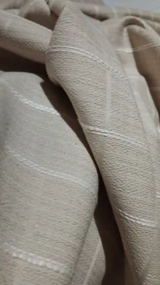 Weelderige brede jacquard-snit van linnenmix - 300 x 190 cm - Katoen, Linnen - 2020