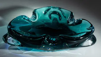 Chřibská (Borske Sklo) - Mid Century Designer Asbak - Ø 15 cm - Glas