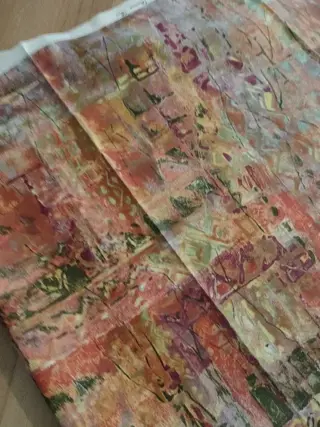 Mooie stukken stof - 650 x 144 cm - Katoen, Satijn - Tweede helft 20e eeuw