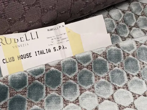 Rubelli Venezia voor Club House hoog gewicht - 310 X 140 CM - Zijde Viscose Polyester - 21e eeuw