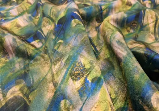 Spectaculair Enzo degli Angiuoni zijdefluweel - 380 x 140 cm - Zijde - 2018