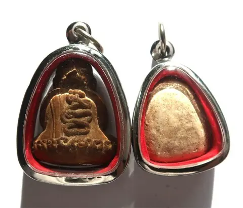 Kloosterbescherming Reliquaries - trekt geluk aan - Terracotta, Phra Pitta/Phra Pidta - Bescherming tegen het kwaad