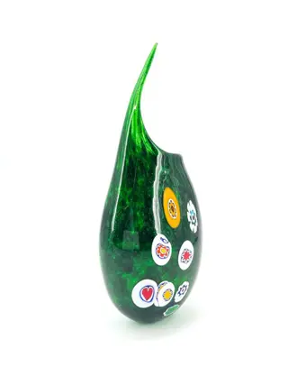 Vaas met aventurijn en onderwatermurrine - 45 cm - Glas