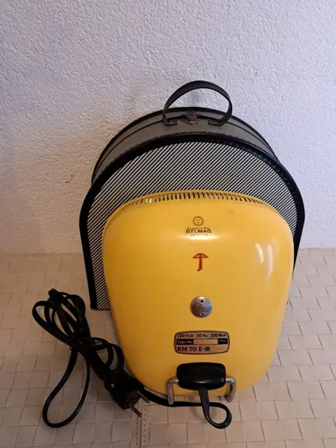 Gerd Alfred Mùller - Belmag - 1950s Bergsonne Draagbare Infrarood Verwarming en Zonnebank Lamp, Zwitserland - Staal