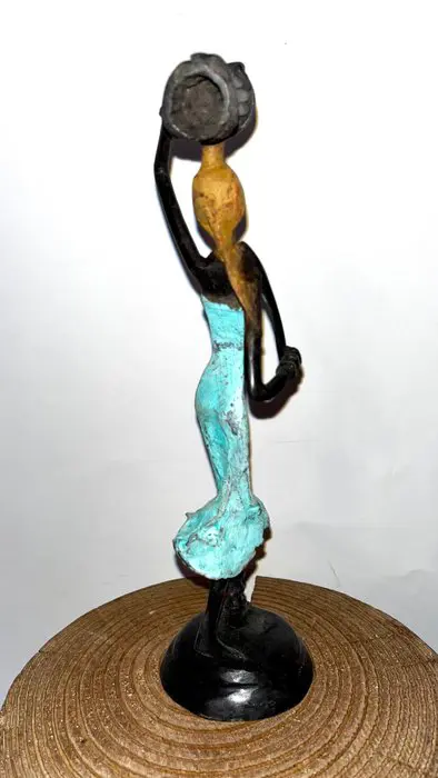 Abdoulaye Derme - Bronzen beeld - 25 cm - Brons