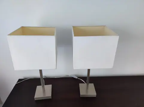 Two table lamps - metaal