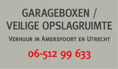 T.H, schone OPSLAG garage BOXEN in AMERSFOORT en UTRECHT