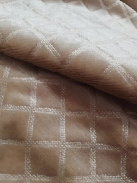 prachtige doorgestikte fluwelen stof 300 x 145 cm - Fluweel - Eind 20e eeuw