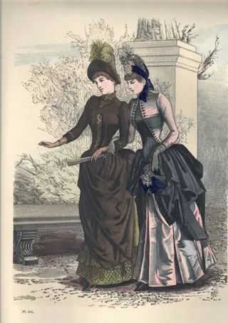 La Saison Journal Illustré des Dames - Set van La Saison Journal handgekleurde prenten (7) - Art Nouveau - Papier