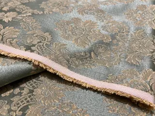 Mooie San Leucio stof -2 x 270 x 140 cm - Hars/polyester, Katoen, Zijde - 21e eeuw