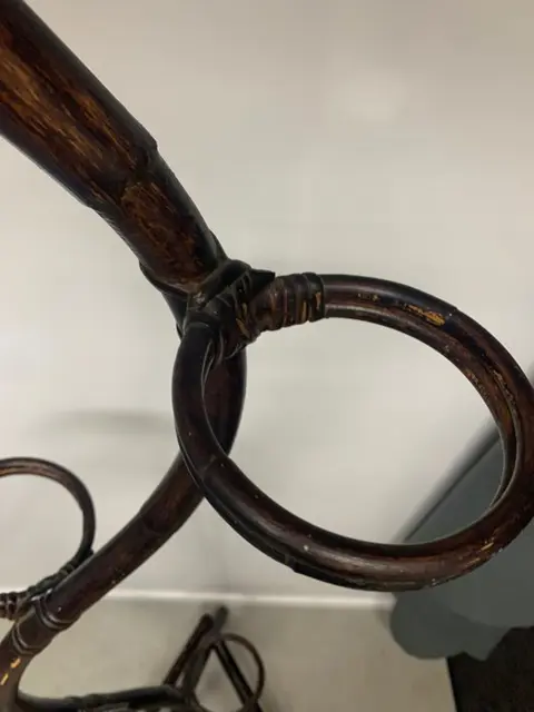 Staande slangenplantenhouder bamboe (1) - Barok - Bamboe, Rotan