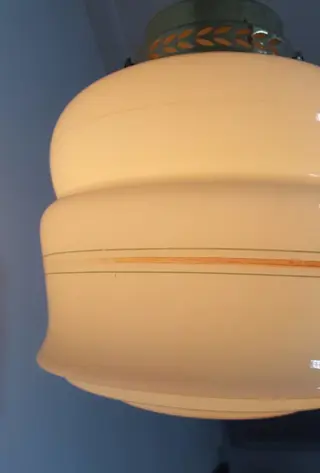 Hanglamp - Art Deco - Glas, Messing