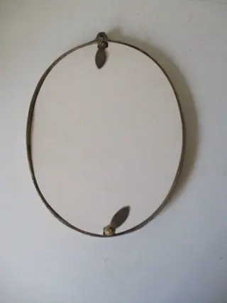 Ovale fotolijst - Glas, Messing