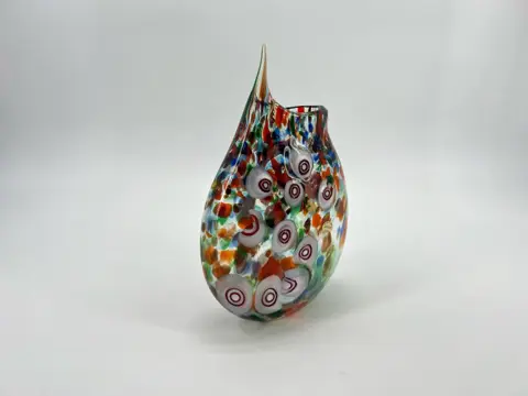odm1295 - Veelkleurige vaas - 30 cm - Glas
