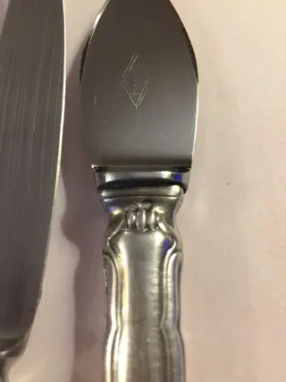 Christofle - Couvert, Mes, Soeplepel (6) - .800 zilver, Verzilverd