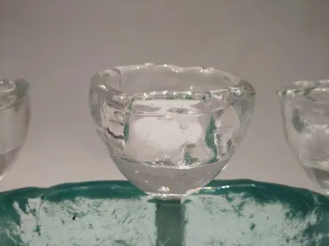 Andrzej Rafalski - Waxinelichthouder - Glas, metaal