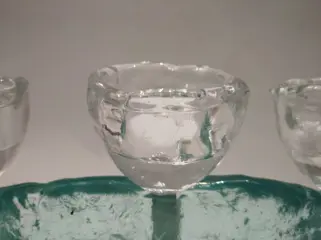 Andrzej Rafalski - Waxinelichthouder - Glas, metaal