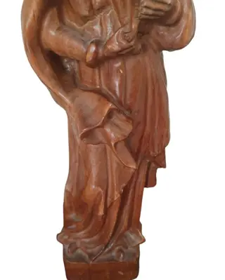 Groot beeld Maria met kind - Hout