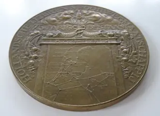 Wienecke, J.C. - Medaille (1) - Art Deco - Brons