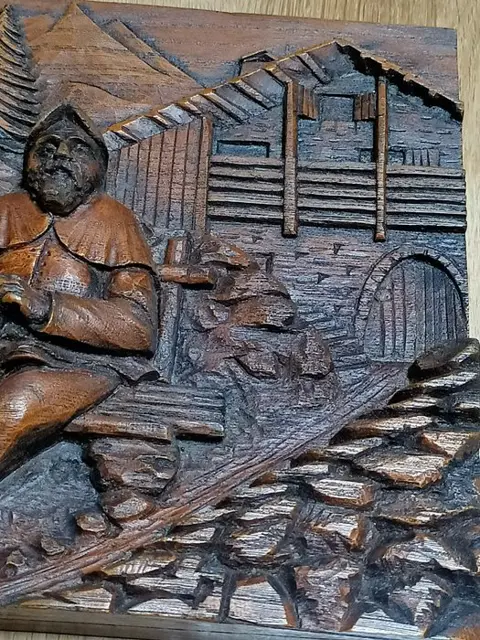 anonyme - particulier - gesneden tafel (1) - Art Deco - Hout (Wenge)