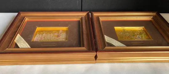 Luigi Calligaro - Lijstjes van bladgoud (2) - Goud, Hout