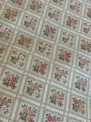 640 x 150 cm - bloemenstof san leucio lampas - Katoen, Satijn, Zijde - 21e eeuw