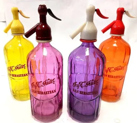 KUTZ sifon collectie vintage sifon (4) - gekleurd gesneden glas